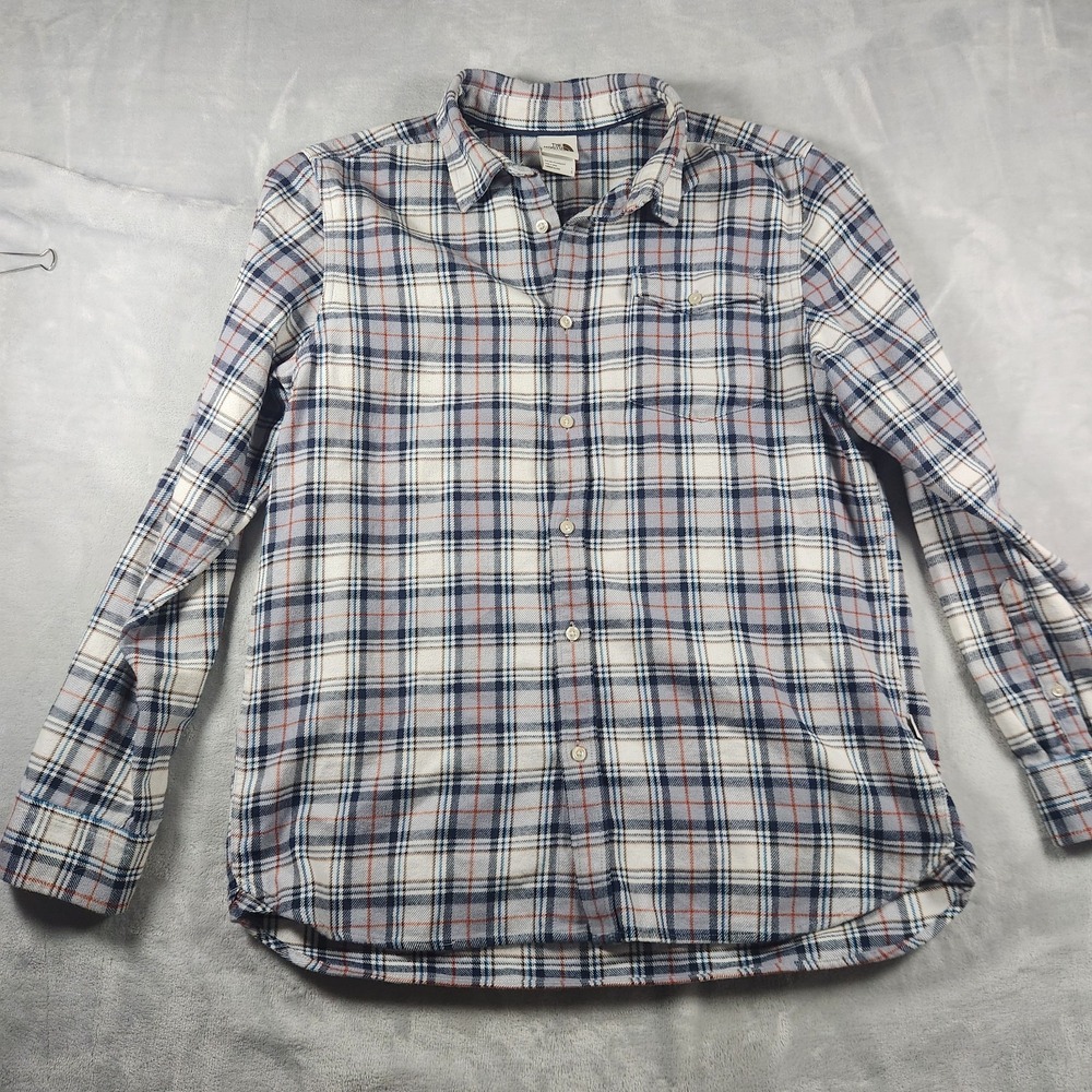 The North Face Flannel Shirt Mens Large Blue Plaid Gorpcore Hiking‎ Outdoor L